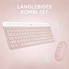 Bild von MK470 Slim Wireless Combo DE Set rosa