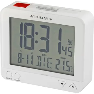 Atrium Funkwecker »A760-0« Digitalwecker, Quarzwecker, Innentemperatur, Schlafzimmer, weiß