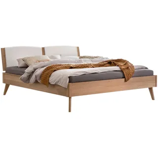 Hasena Bett , Weiß, Eichefarben , Holz , Eiche , massiv , Höhe ca. 22 cm , 140x200 cm , in verschiedenen Holzarten erhältlich, in verschiedenen Größen erhältlich , Holzmöbel, Holzbetten, Sonstige Holzbetten