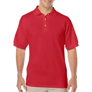 Gildan 8800 | Herren Jersey Poloshirt - Farbe: Red - Größe: 3XL - Weiß
