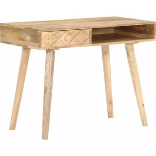 vidaXL Schminktisch 100x50x76 cm Mango Massivholz - Braun