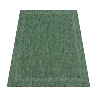 Paco Home Teppich Flachgewebe in Sisal-Optik mit Bordüre UV-beständig robust grün