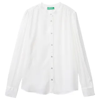 United Colors of Benetton Damen Hemd, Weiß, X-Large