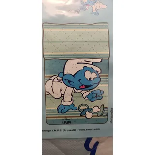 Gesteppte Tagesdecke Zucchi Little Schlumpf ( Wiege)