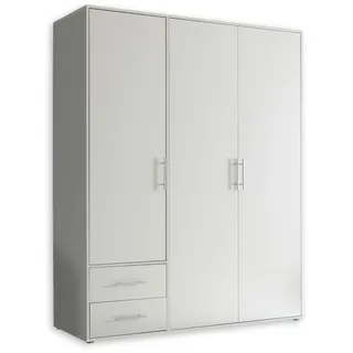 Pol Power Kleiderschrank Valencia 155 x 195 cm Dekor Weiß