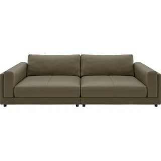 Candy Big-Sofa Leder 3-Sitzer Grün