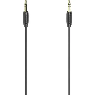 Hama Audio-Kabel, »Audio-Kabel,3,5-mm-Klinken-St.-St., Stereo,vergoldet Klinkenkabel 0,5m« 3,5-mm-Klinke 50 cm, schwarz