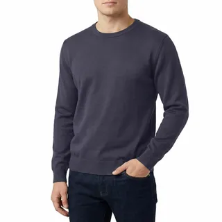 Castle Point Herren Pullover 100% Baumwolle, Rundhals oder V-Ausschnitt | Leichter Pullover aus 100% Baumwolle, weicher 12-Gauge-Strick, Rundhals, Ärmelbündchen und Saum, ideal für Alltag & Freizeit