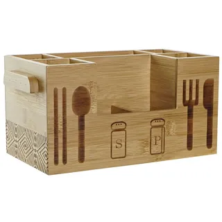 DKD Home Decor Mehrzweckkorb aus Bambus, 30,5 x 15,5 x 15 cm (Referenz: S3026094)