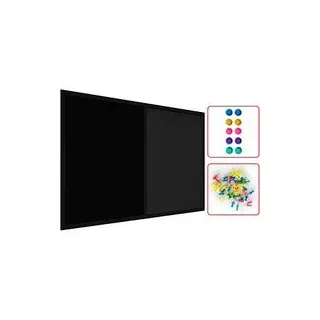 ALLboards Pinnwand 60,0 x 40,0 cm Textil schwarz