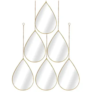 Romimex Spiegel-Set, goldfarben, Polystyrol, 19 x 27 x 1 cm