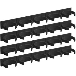 Kapavela Gewürzregal für die Küche, Wand-Organizer, Gewürzregal für Regale, Organizer für Schränke und Schubladen, für 20 Gläser, Schwarz
