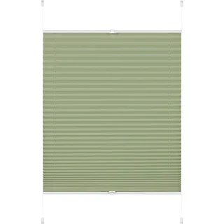 GARDINIA EASYFIX Plissee Greta zum Klemmen, Blickdichtes Faltrollo, Alle Montage-Teile inklusive, Mintgrün, 90 x 130 cm (BxH)
