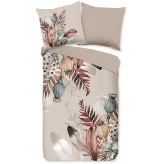 Duvet cover Pure 135x200 + 1* 80x80 cm - federn - Taupe
