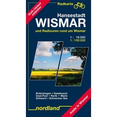 Radfahrer Stadtkarte Hansestadt Wismar