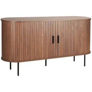 Livetastic Sideboard , Walnussfarben , Metall , 2 Fächer , 140x76x40 cm , Kleinmöbel, Kommoden, Sideboards