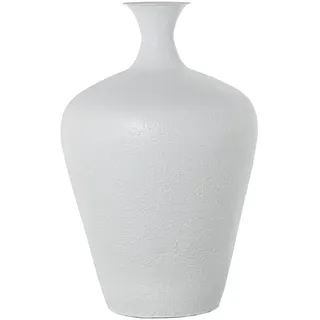 Bodenvase aus Metall, Eisen, weiß, Ø48 x 80 cm