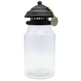 Dekovita Terrarium Glas mit Deckel - 5L Dekoglas Glas-Laterne Vase - 16x41cm Pflanzenglas DIY Flaschengarten