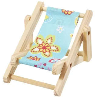 Deko-Liegestuhl Strandparty, 10 cm, blau
