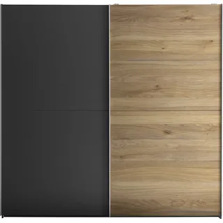 SchlafKONTOR Schwebetürenschrank »Melton Kleiderschrank mit Schiebetüren und Hoteleinteilungen« optional verstellbare Einlegeböden