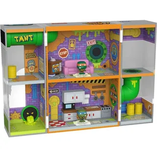 Funko Teenage Mutant Ninja Turtles Sewer Home Playset mit 2 Mini-Figuren 2,2 cm