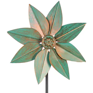 dreamysoul Windräder für Garten und Hof, Metall-Kinetik-Windspiel für Gartendeko im Außenbereich, Terrasse und Hof, 96,5 cm