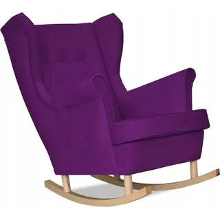 Kaiser Möbel Sessel Schaukelstuhl Beere Lila Herbst Komfort - Lila, Violett