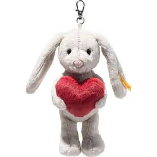 Steiff Soft Cuddly Friends Hase 15 cm grau/rot