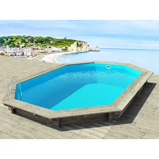 Holzpool "Brazilia 130" 5.86 x 3.86 x 1.30 M