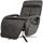 Relaxsessel HWC-L11 Leder 70 x 109 x 70 cm Schwarz drehbar mit Liegefunktion