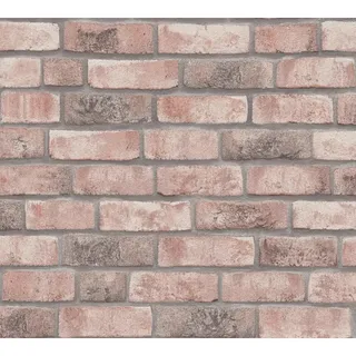 A.S. Création Steintapete Grau Beige Bricks & Stones 388122 - Vliestapete Backstein Tapete - 10,05m x 0,53m - Made in Germany