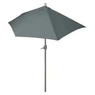 Mendler Parla 260 x 135 cm grau ohne Ständer halbrund