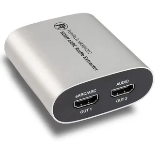 FeinTech VAX01202 HDMI eARC Audio Extractor Splitter 1x2 für moderne Fernseher liefert Dolby Atmos TrueHD DTS-HD an AV-Receiver