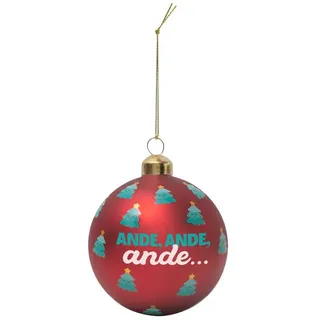 Mr Wonderful The Happiest Christmas Weihnachtsbaumschmuck - Red / Gold - One Size