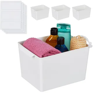 Relaxdays Aufbewahrungsbox 4er Set,