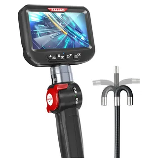 ralcam Endoskopkamera mit Licht Endoscope Camera - Endoskop 8,5mm Inspektionskamera 4,3" HD 1080P Rohrkamera, Kameras mit 6 LED, IP67 Wasserdicht 1m Flexible Kanalkamera Teleskopkamera Kfz Werkzeug