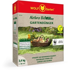 Bild Natura Bio Gartendünger für 50m2; Verpackung aus Recycling Graspapier