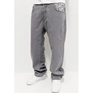 DADA Supreme Loose Fit Jeans mit Print Baggy Pants  Größe: 36W - Grau