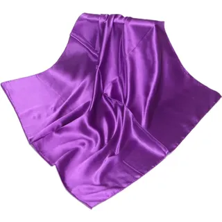 1 Stück 60x60cm Quadratische Schals für Damen,Seidenschal Einfarbiger Weicher Silk Scarf Satin Haartuch Seide Kopftuch Elegante Schal Tuch Seidentuch Geschenk für Frauen,Schwarz