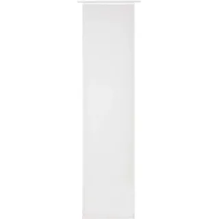 ELBERSDRUCKE transparenter Schiebevorhang Feel Good Uni 00 weiß 245 x 60 cm Flächenvorhang für Wohnzimmer Schlafzimmer Flur 197179