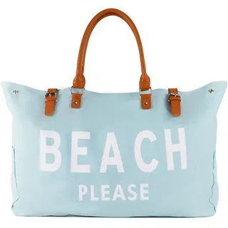 Lamyba Strandtasche für Damen, XXL Familien-Schwimmtasche, wasserdicht und sanddicht, stilvoll, geeignet für Strand, Pool, Fitness und Reisen,Blau