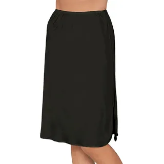 Unterrock NINA VON C. "Halbrock Länge 60 cm Elegance", Damen, Gr. 46, schwarz, Obermaterial: 81% Viskose CV. 19% Polyester PES., Röcke Unterrock