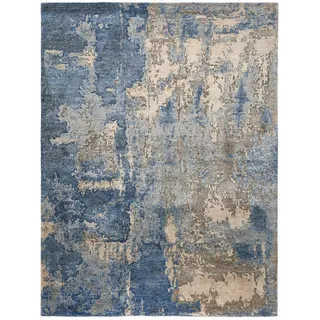 Cazaris Orientteppich , Blau , Textil , Abstraktes , rechteckig , 170x240 cm , für Fußbodenheizung geeignet, antistatisch , Teppiche und Böden, Teppiche, Orientteppiche