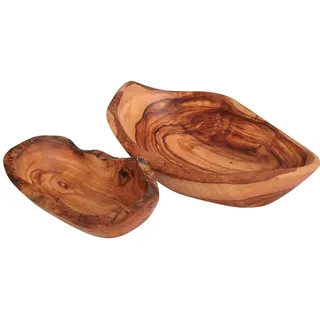 D.O.M. Schale oval rustikal aus Olivenholz (14-16 cm)