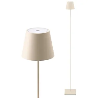 SIGOR Nuindie 1.0 LED Akku-Stehleuchte, dünenbeige | Dimmbar • Indoor & Outdoor • IP54 • 120 cm • Easy Connect • 12 h Leuchtdauer