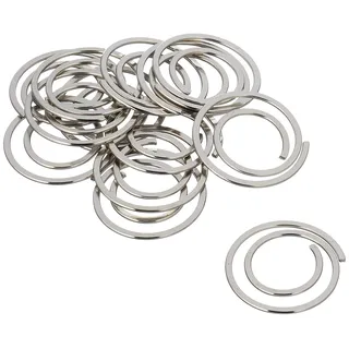 Alco Briefklammer "CIRCULAR", Ø 20 mm, rund, glanzvernickelt, Dose à 50 Stück