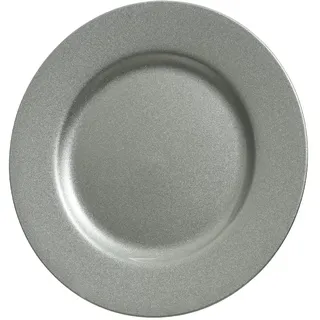 Platzteller Silber DIAM.25CM Weihnachten Dekorationen Silvester