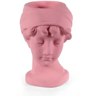 GICOS IMPORT EXPORT SRL Pflanzgefäß aus Beton, Mehrzweck, Deko, für Damen, Rosa, 25 x 18 x 29 cm, Haus und Garten, Pflanzgefäß NON-825064