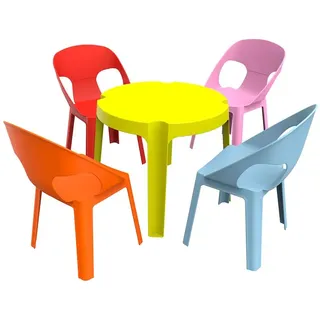 Garbar Rita 5 Kindersitzgruppe Tisch Mit Stühlen - Multicolour - One Size