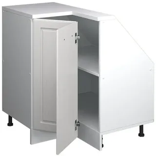 Vicco Unterschrank Eck-Küchenschrank für Dachschrägen R-Line 75,6 x 81,6 x 75,6 cm Weiß